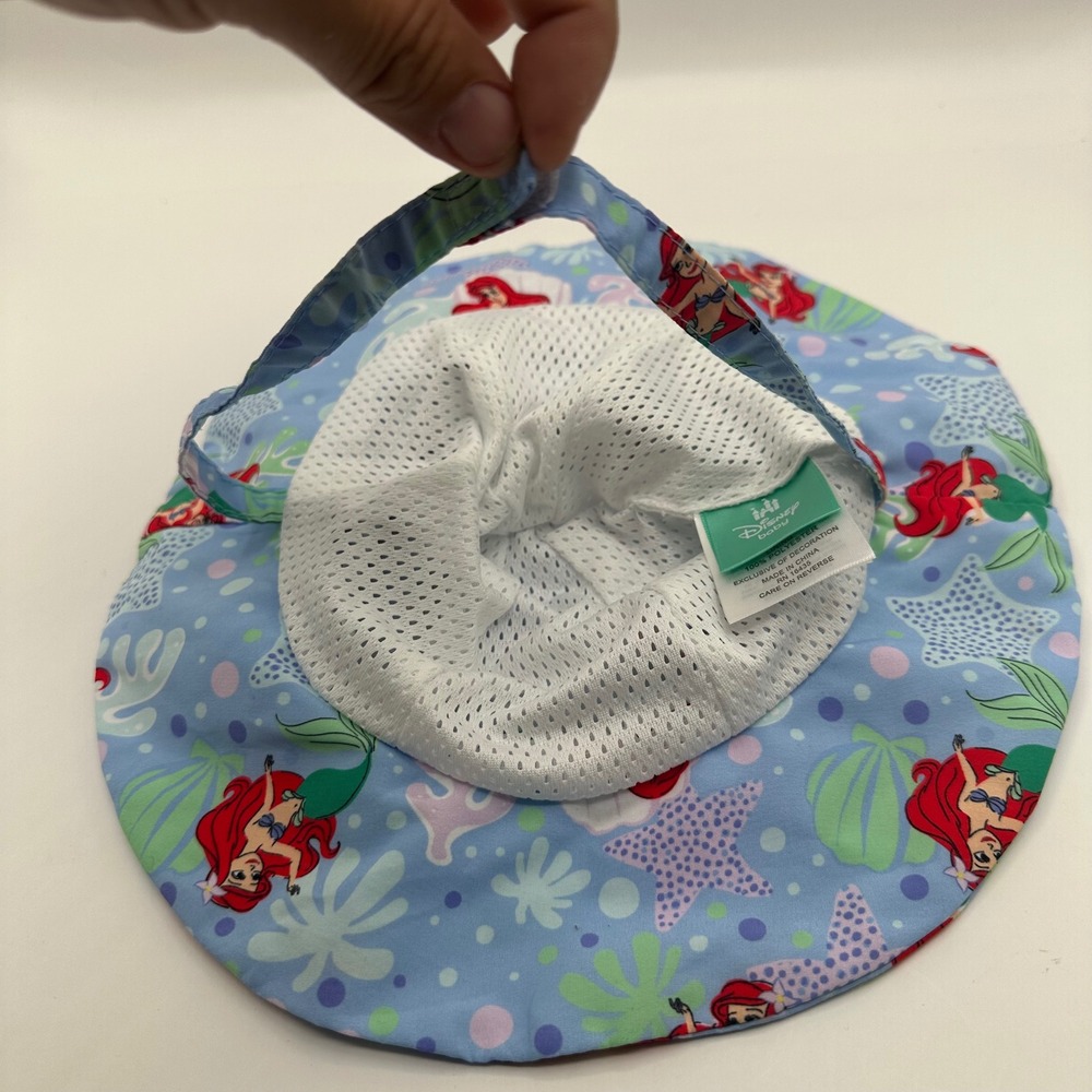 Disney Baby Little Mermaid Ariel Bucket‎ Hat Baby 6-9M Blue Polyester - Picture 3 of 7